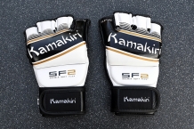 MMA Handschoenen Leer ZWart/Wit